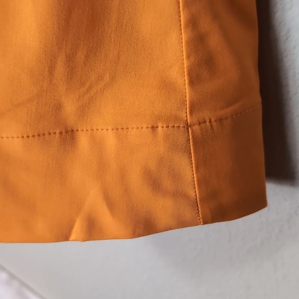 For Love & Lemons Vibrant Orange Women's 2x Midi Skirt Clementine Dazzle 2
